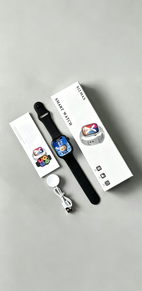 S12 Max Smart Watch Wireless Charging Bluetooth Call Waterproof Fitness Sports Watch For Men Women